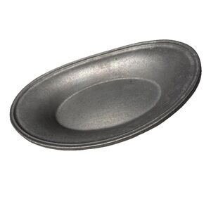 VTG York Metalcrafters Pewter Oval Bowl/Serving Tray/Plate /Dish USA Cottagecore